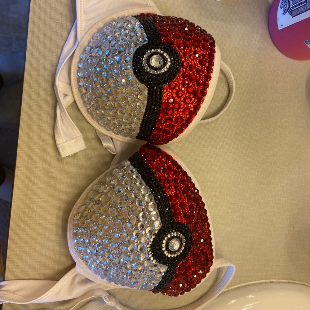 Custom Made PokeBall Bra